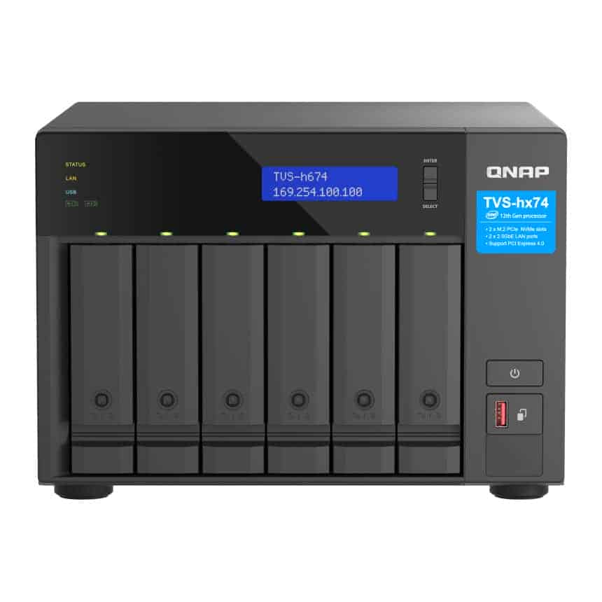 (image for) QNAP 6 Bay TVS-h674 Core i5 32GB Desktop NAS Enclosure